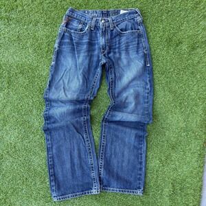Ariat Mens Slim Straight Jeans Size 31x33 Dark Wash Denim Western Style‎